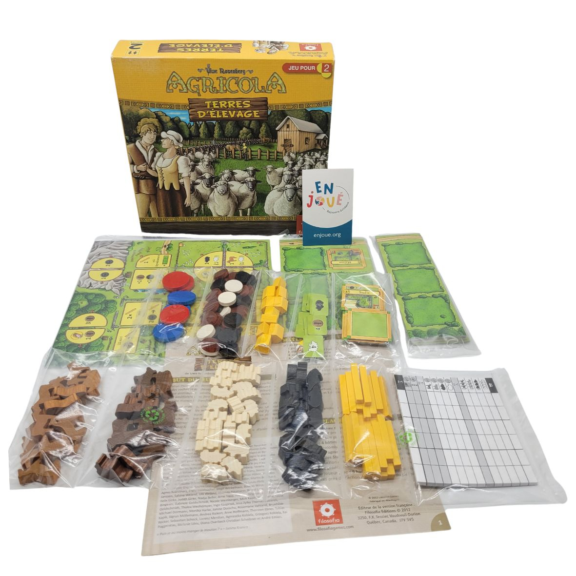 Voir photo 2 de Jeu de société - Agricola Terres d'élevage - Filosofia - À partir de 13 ans. Jeu de société - Agricola Terres d'élevage - Filosofia - À partir de 13 ans. Bon état - Vue 2 -